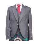 Argyle Kilt Jacket And Waistcoat Charcoal Grey