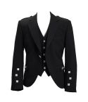 Black Wool Argyll Jacket