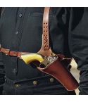 Brown Leather Shoulder Holster For Cow Boy And All Models