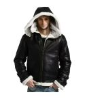 Cook Men Black Aviator Jacket