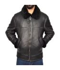 Genuine Matte Black B3 Bomber Jacket