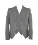 Gray Argyll Jacket With Waistcoat