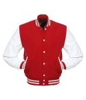 Original Wool And Leather Baseball Varsity Jacket