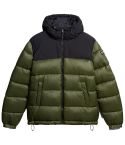 Two Tone Quilted Puffer Jacket