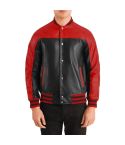 Men Terrance Black Red Leather