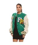 Women Patches Varisty Jacket