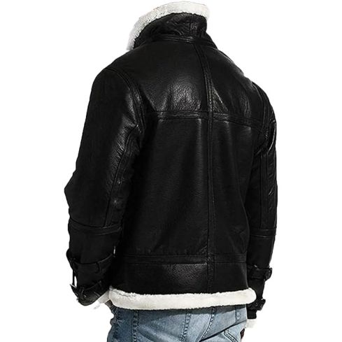 Cook Men Black Aviator Jacket