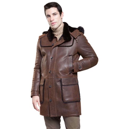 Hamilton Style Leather Shearling Jacket