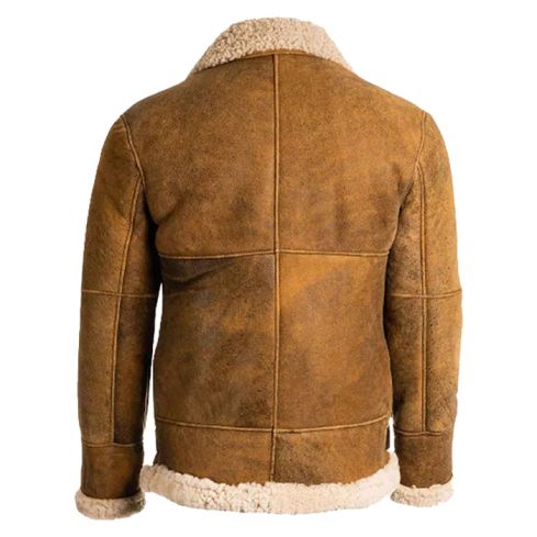 Men B3 Aviator Brown Leather Jacket