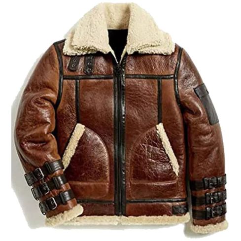 Men Barbados Double Collar B3 Bomber Jacket