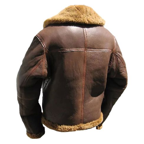 Men’s Classic Brown B3 Aviator Bomber Jacket