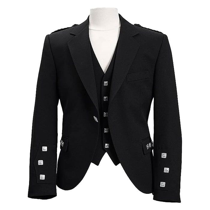 Crail Black Poly Wool Jacket