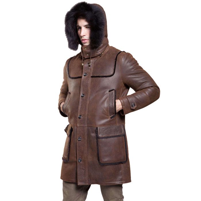 Hamilton Style Leather Shearling Jacket