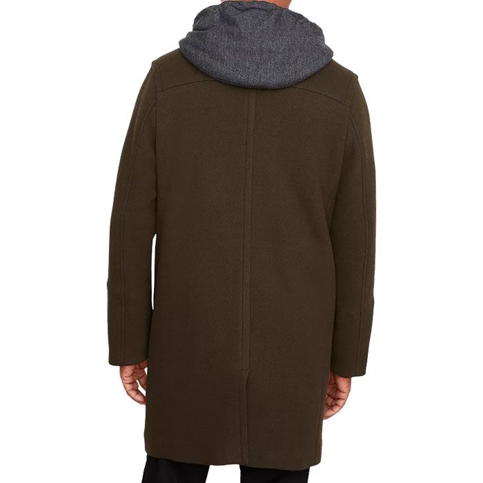 Hooded Simple Long Coat Men