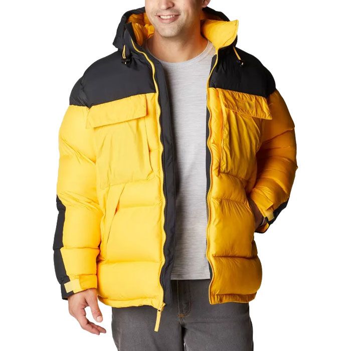 Men Puffer Jacket With 2 Front Pockets