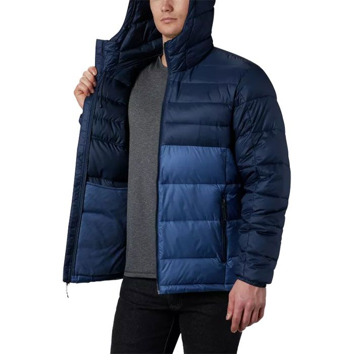 Men Puffer Jacket With Zip On Chest