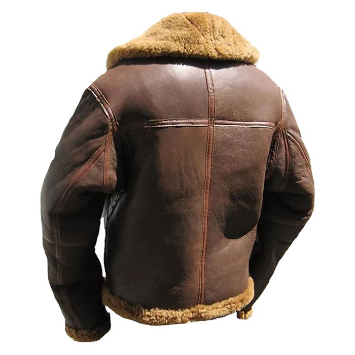 Men’s Classic Brown B3 Aviator Bomber Jacket