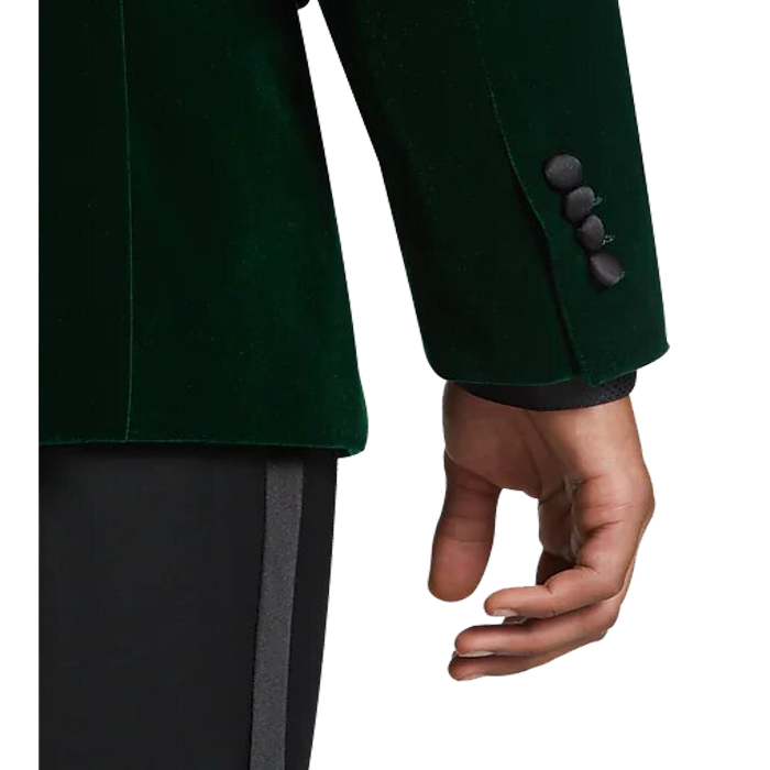 SLIM FIT VELVET TUXEDO SMOKING JACKET