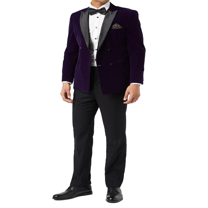 SOFT PURPLE VELVET SMOKING JACKET