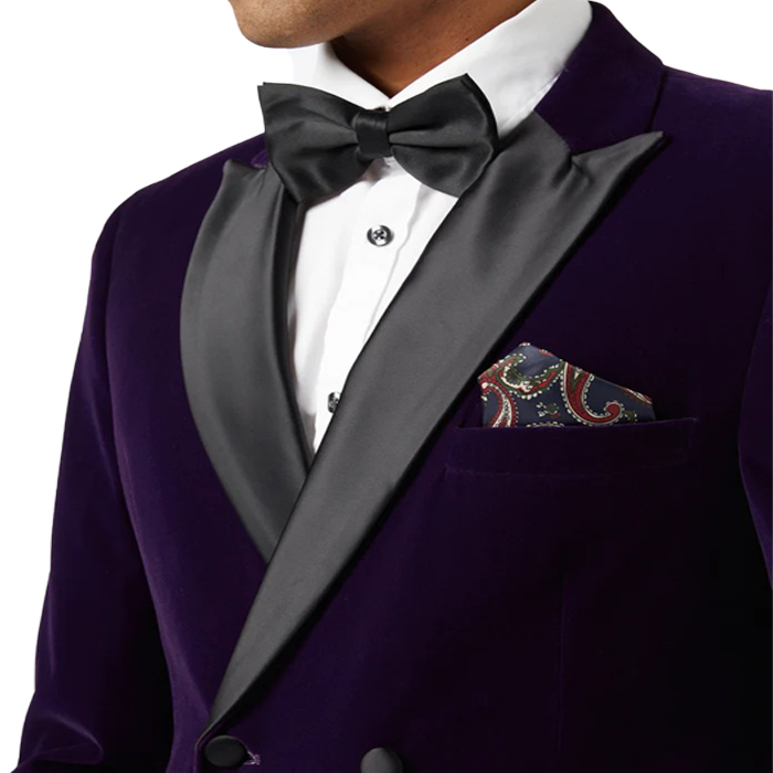 SOFT PURPLE VELVET SMOKING JACKET
