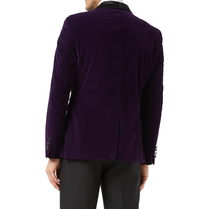 SOFT PURPLE VELVET SMOKING JACKET