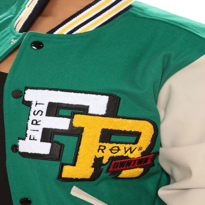 Women Patches Varisty Jacket