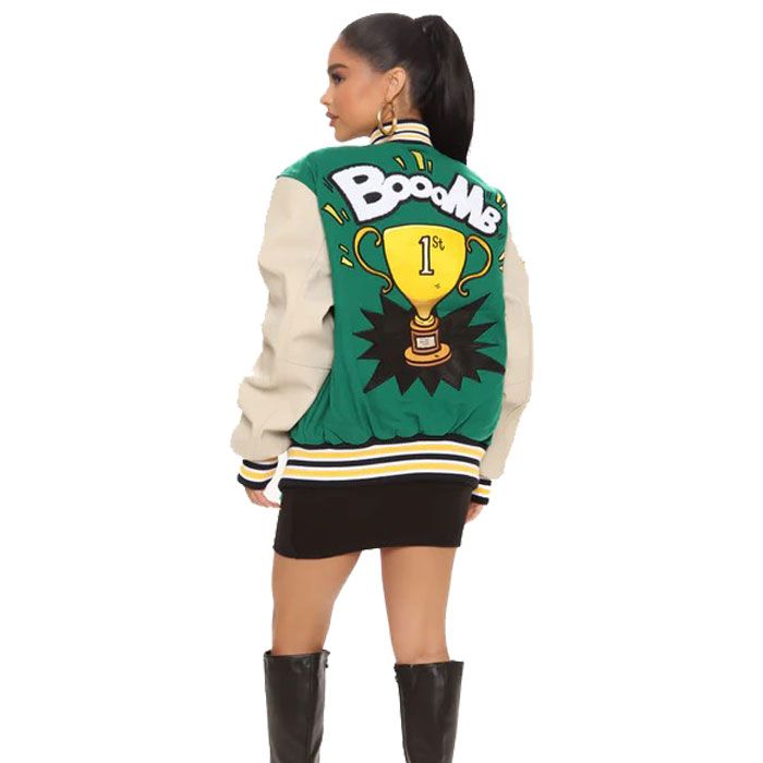 Women Patches Varisty Jacket