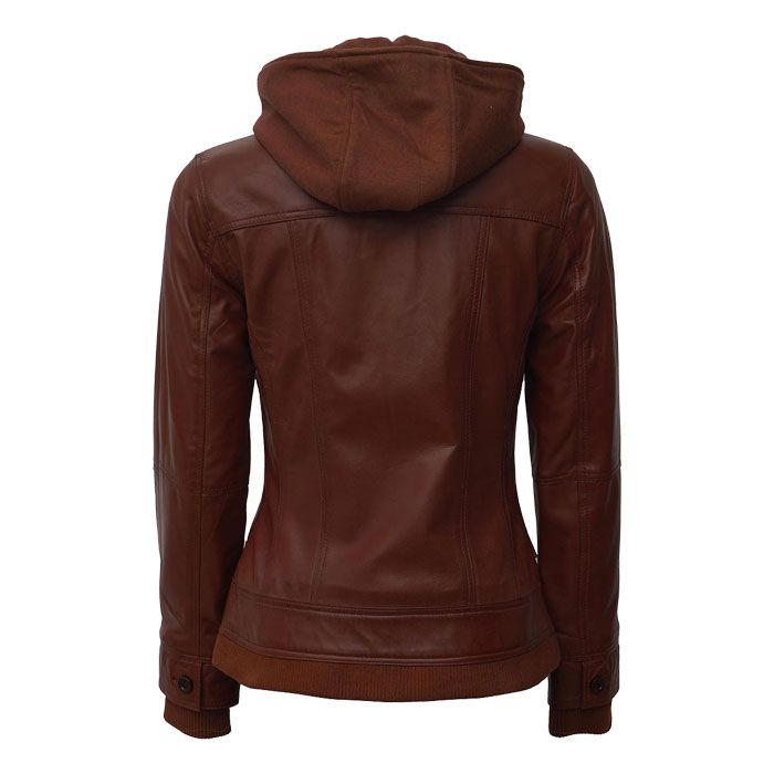 Women Tralee Bomber Leather Jacket